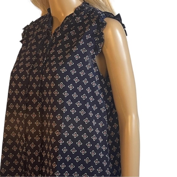 PAPERMOON Blue Floral Print Sleeveless Top - Picture 5 of 11